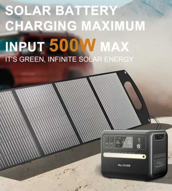 Estação Energia Tallpower 2400W MPPT 500W 2160Wh LifePo4