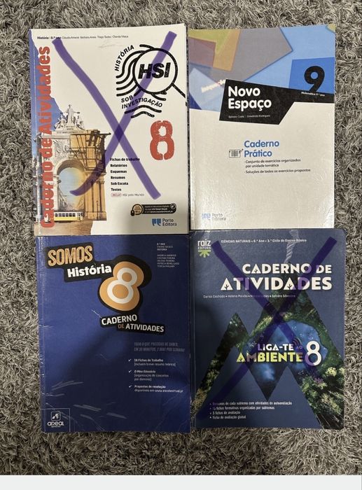 Cadernos de atividades 8 ano