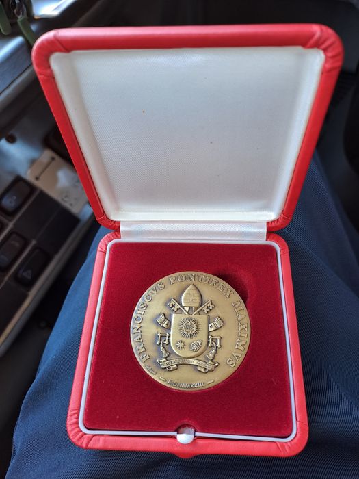 Medalha comemorativa jornadas Mundiais Papa