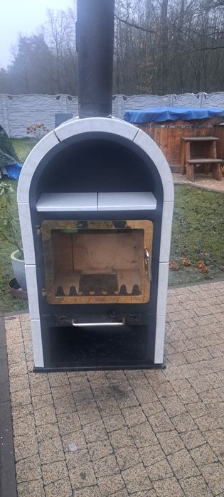 Piec kominkowy kominek koza kafel perłowy 8 KW