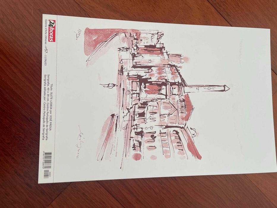 Serigrafias impressas - José Pádua e Gracinda Candeias