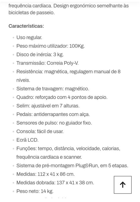 Bicicleta estática dobrável Fytter.RA 00XB