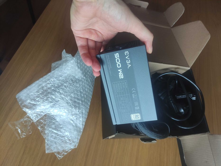 EVGA PSU 500W W2 80+ White – Power Supply (Used)64551919795201122