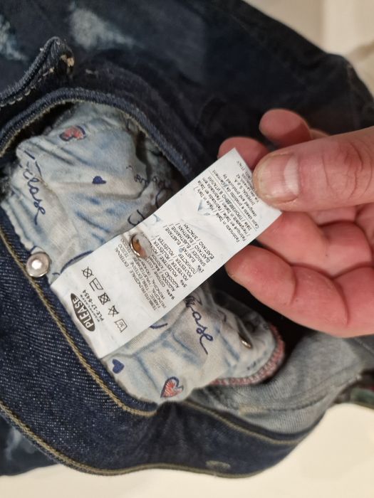 Spodnie Please  dżinsy z dziurami roz,M,38,36,S  jeansowe przetarciami