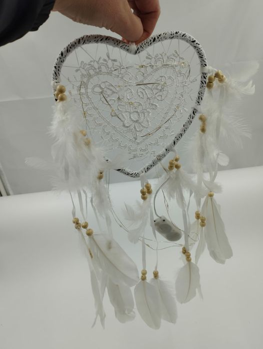 Łapacz snów Railonch w stylu Boho z lampkami led