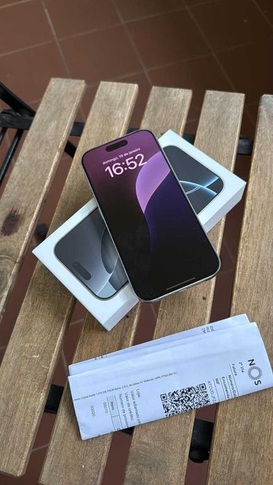 Vendo iPhone 16 Pro 128Gb Livre Branco Fatura e Garantia