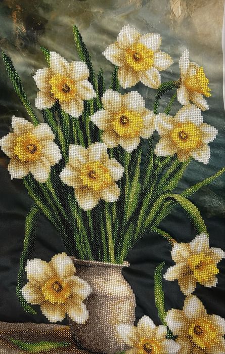Картина бісером «Нарциси»