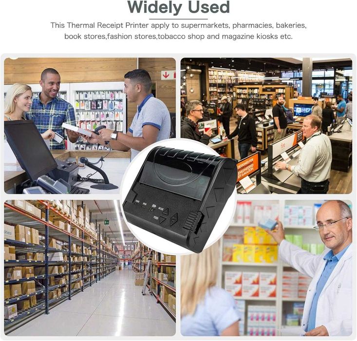 NETUM NT-8003 Bezprzewodowa drukarka termiczna Bluetooth do paragonów