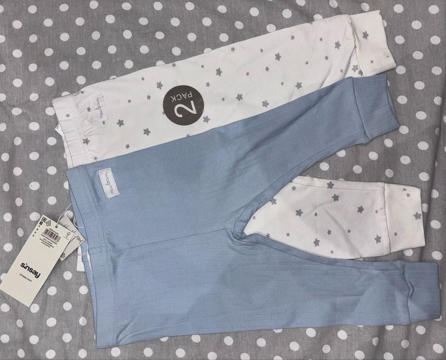 Spodnie niemowlęce 2-pak Sinsay  80– nowe z metką
