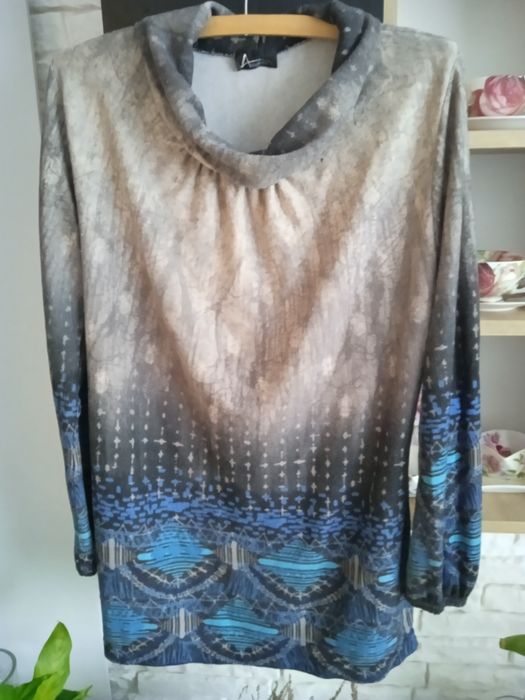 Pół golf damski z długim rękawem