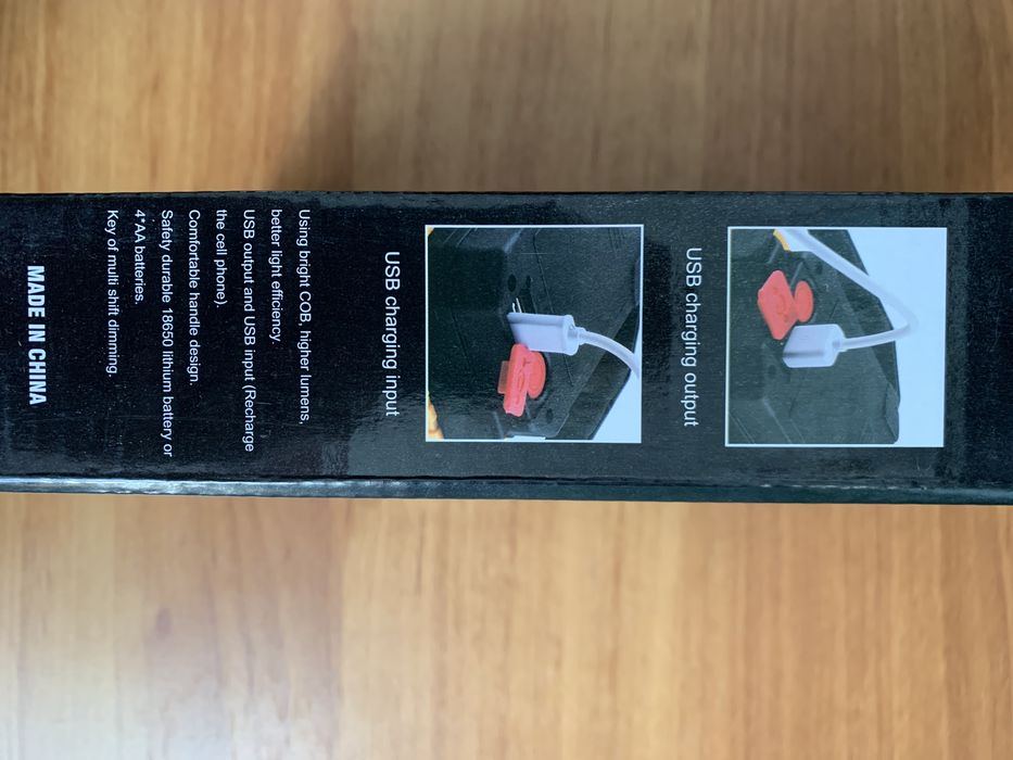 Аккумуляторный светодиодный прожектор 20 Вт (с функцией Power Bank)