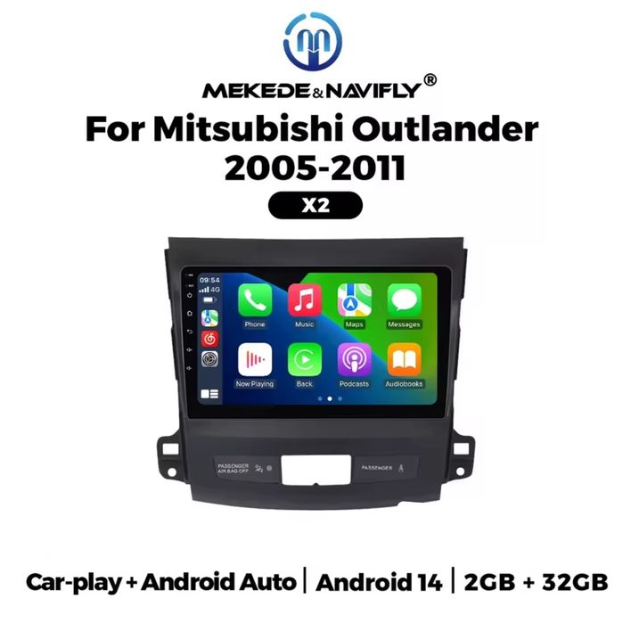 Магнітола Mitsubishi Outlander XL Peugeot 4007 Citroen C-Crosser