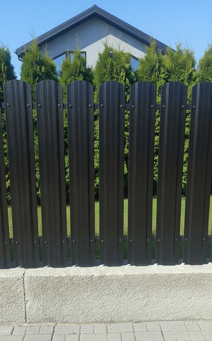 Sztachety metalowe profilowane z blachy - PRODUCENT PROMOCJA