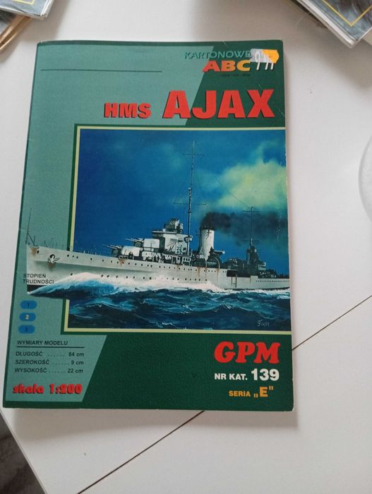 model kartonowy do sklejania HMS AjaxGPM