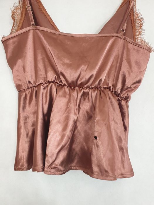 Top na ramiączka S, brązowy, PrettyLittlething