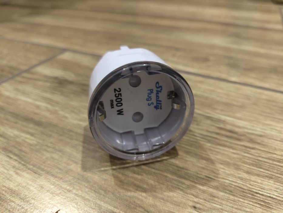 Shelly plug S, gniazdko Smart 2500W