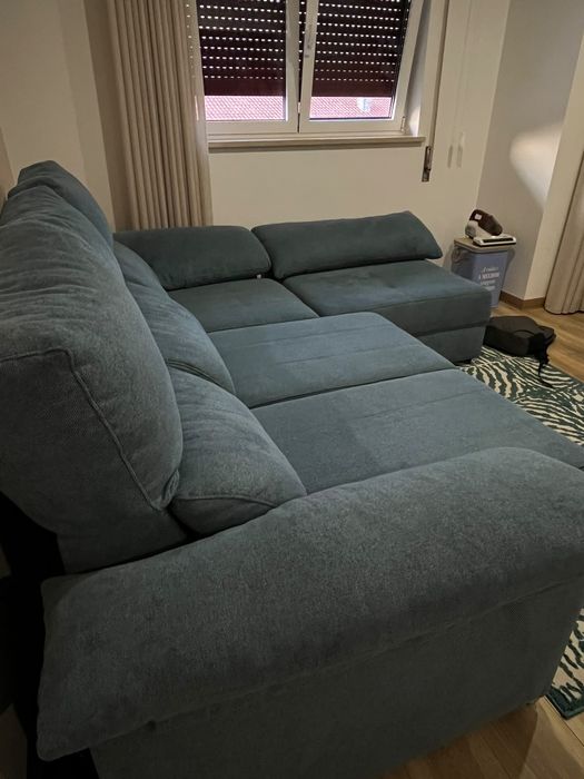 Sofá 3 lugares com chaise longue
