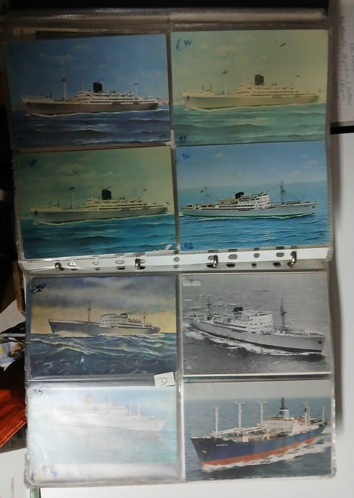 Planos e postais de navios da Companhia Nacional de Navegação
