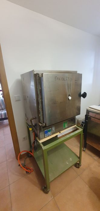 Mufla forno cerâmica eléctrico com gás 1300 graus