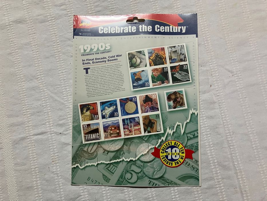Colecção de selos "Celebrate the Century"