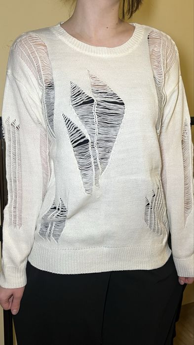 Кофта, светр, білий светр, біла кофтинка