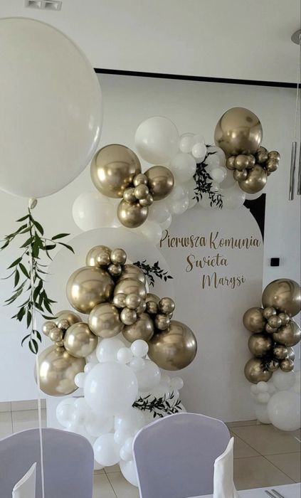 Dekoracje /ścianki balonowe/ komunia / chrzciny /urodziny