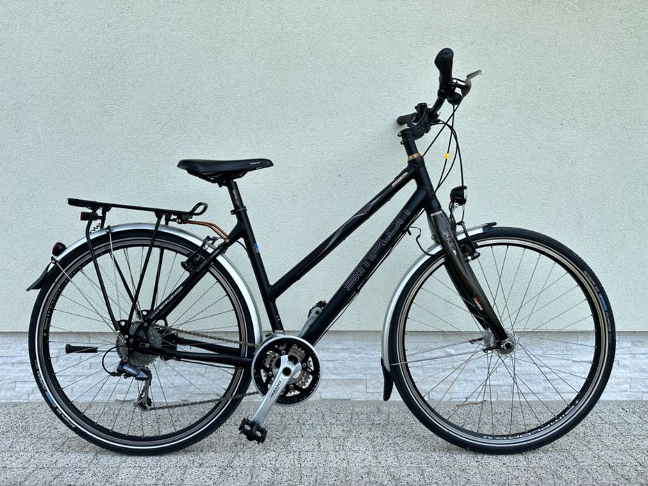 Rower SIMPLON - fitness, koła 28, alu, karbon widelec, Deore LX, prądnica