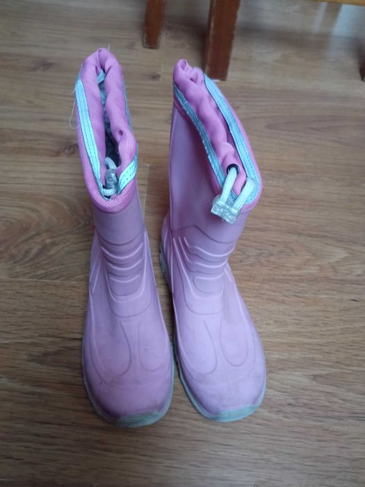 Kalosze dla dziewczynki ocieplane 32/33