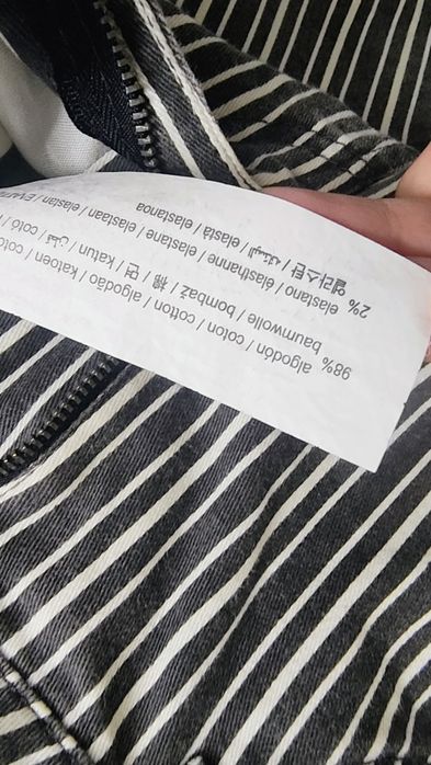 Spodnie damskie bawełniane w paski Pull&Bear niski stan