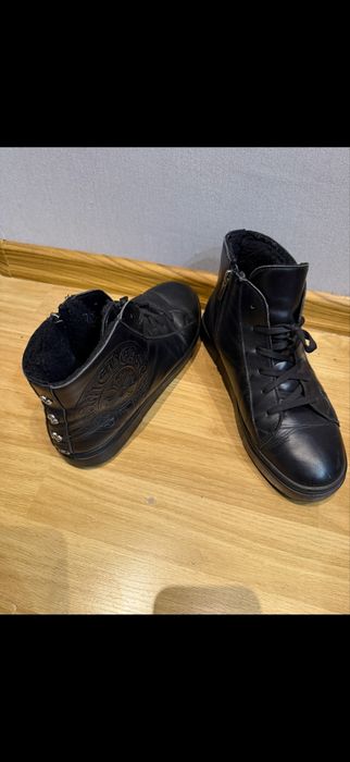 Ботинки  кожа