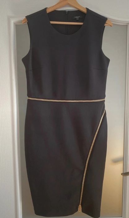 Czarna elegancka sukienka,zamki-38