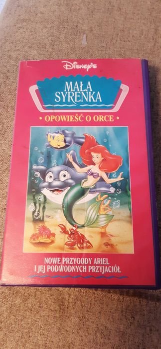 kaseta vhs bajka disney mała syrenka opowieść o orce
