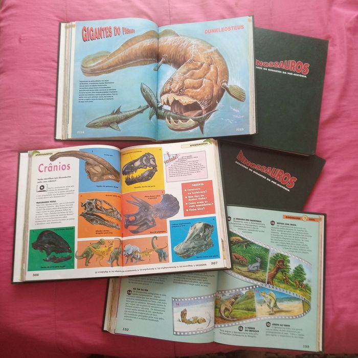 5 Volumes DINOSSAUROS ( Completa ) lote ouro