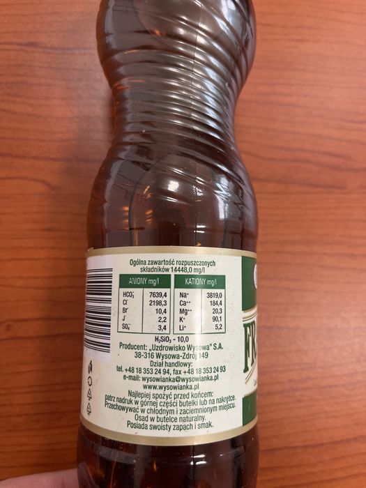 Woda uzdrowiskowa Franciszek 0,5 l 9 szt.