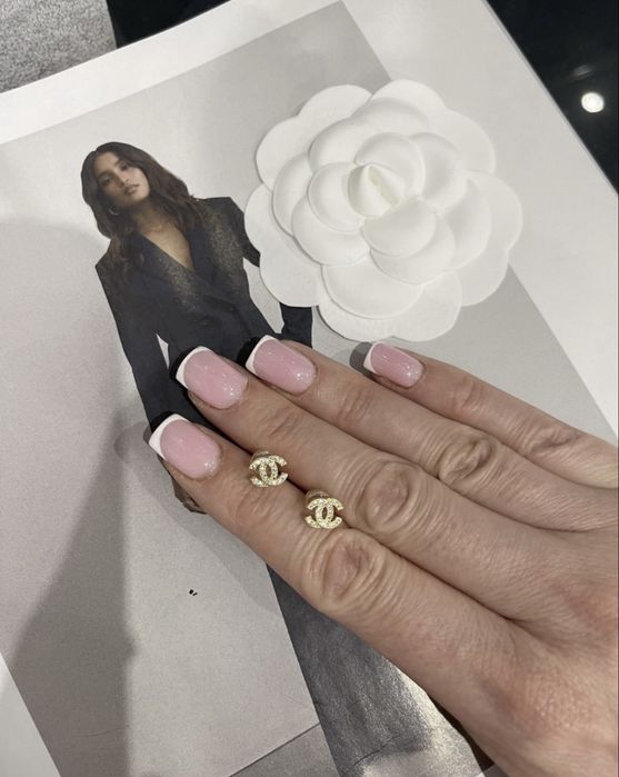 Kolczyki cc z mikro cyrkonią pozłacane