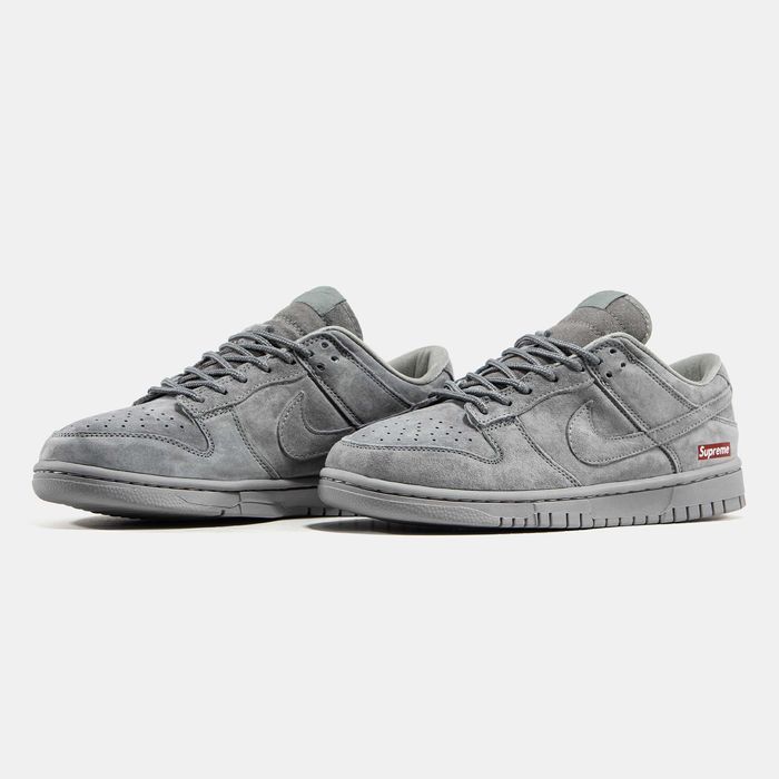 Кросівки Nike SB Dunk Low x Supreme Grey premium
