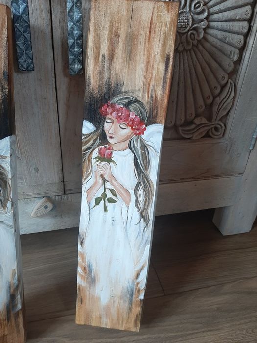 Ręcznie malowane anioły