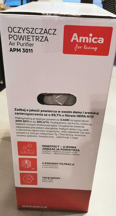 Oczyszczacz powietrza z jonizacja Amica APM 3011