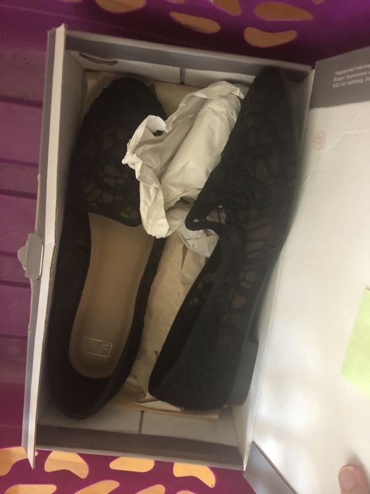 Koronkowe buty 41 vintage