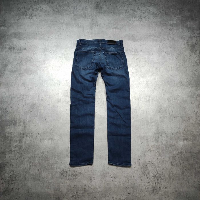 MĘSKIE Spodnie Slim Fit Granatowe Hugo Boss Eleganckie PREMIUM Classic