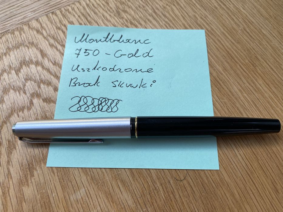 Montblanc pióro złoto