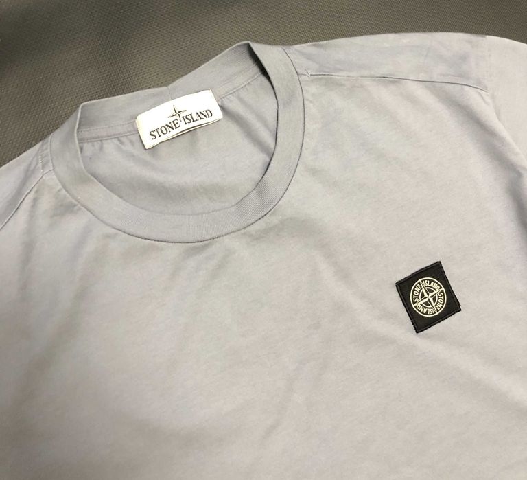 Stone Island Patch T-shirt 'Mid Grey'