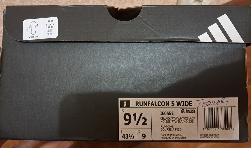 Продам Беговые кроссовки Adidas Runfalcon 5 Wide 43 (9.5) размер