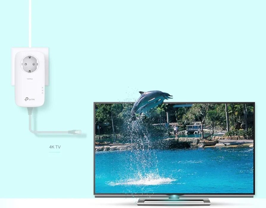 TP-Link TL - PA8010P Kit de início Powerline Passthrough Gigabit AV130