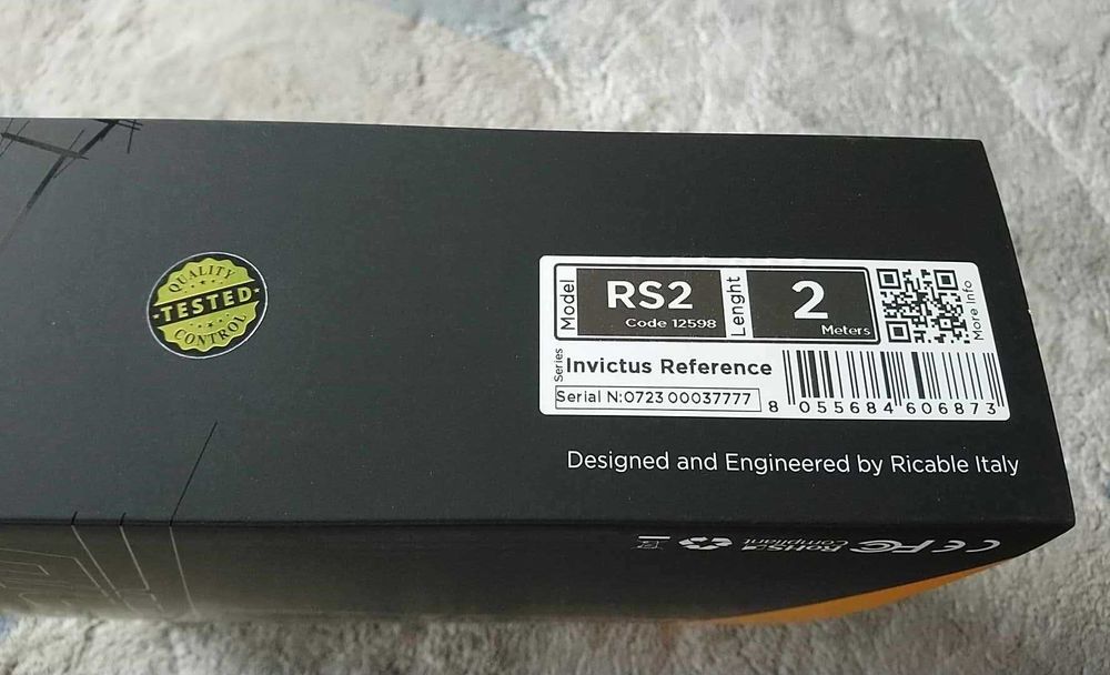 kable głośnikowe Ricable Invictus Speaker Reference 2x2.0 m.