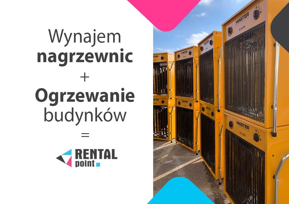Wynajem NAGRZEWNIC, awaryjne OGRZEWANIE budynków, obsługa imprez