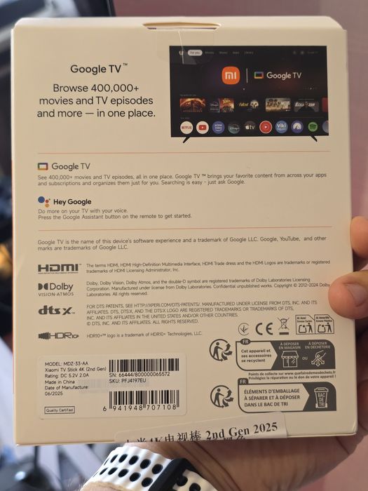 Новинка! 2025. Xiaomi Mi TV Stick 4K (2nd Gen) (MDZ-33-AA)