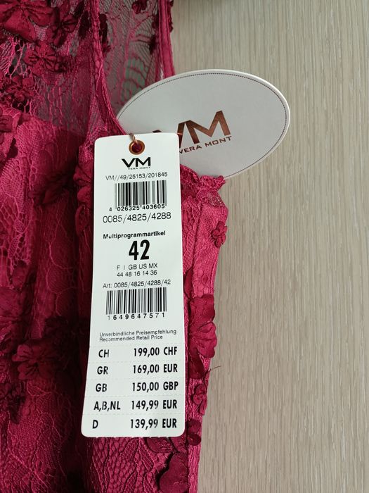 A. Nowa sukienka wizytowa wesele komunia rozmiar 40/42