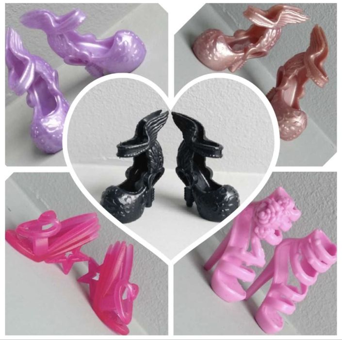 Zestaw 5par Buty dla lalki Monster High