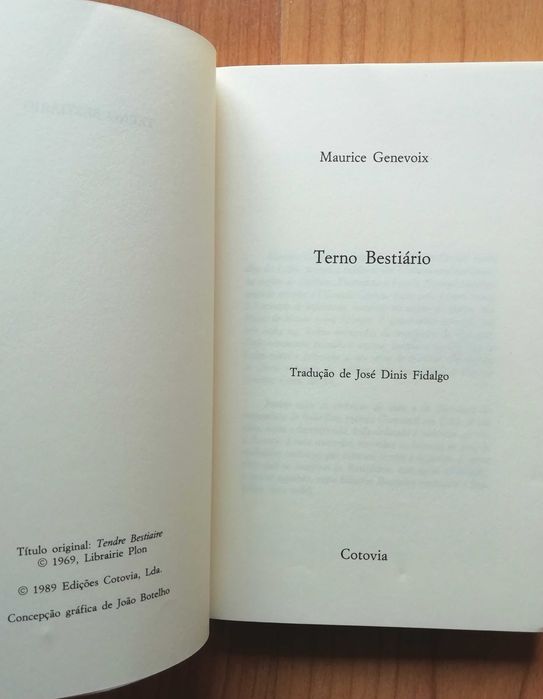 Terno Bestiário - Maurice Genevoix